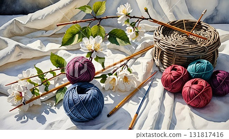 Landscape with yarn 131817416