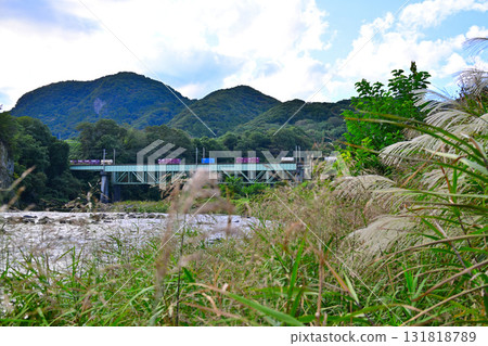 利根川秋景 - 上越線貨運列車經過 - 棚下不動附近 利根川秋景 - 上越線貨運列車經過 - 棚下不動附近 131818789