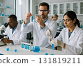 Researchers developing pharmaceuticals 131819211