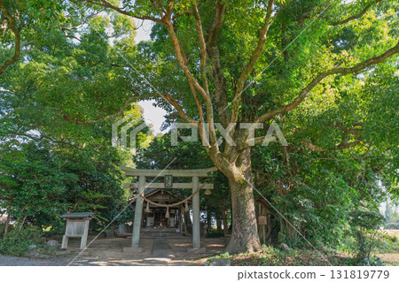 Fujikoshi Shrine nestled in the rural landscape of Kameoka City Fujikoshi Shrine nestled in the rural landscape of Kameoka City 131819779