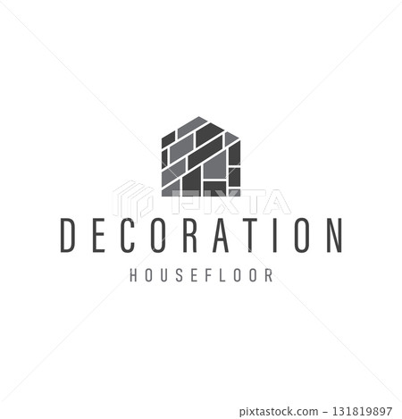Home decor floor logo with modern aesthetic wood and stone floors and poster template illustration design for brands and symbol Home decor floor logo with modern aesthetic wood and stone floors and poster template illustration design for brands and symbol 131819897