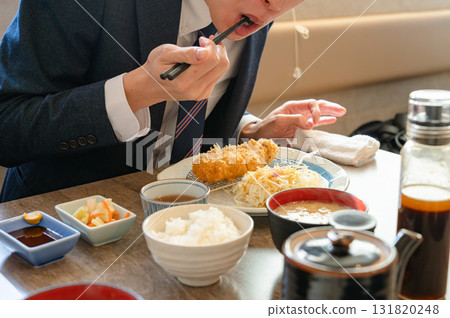 A man eating A man eating 131820248