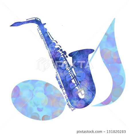 薩克斯風和音符 131820283
