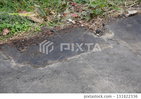 Asphalt, pavement, parking lot, ground, outdoor, grading 131822336