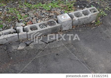 Asphalt, pavement, parking lot, ground, outdoor, grading 131822341