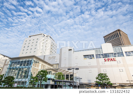 Yamagata City, Yamagata Prefecture, JR Yamagata Station (East Exit) in fine weather 131822432
