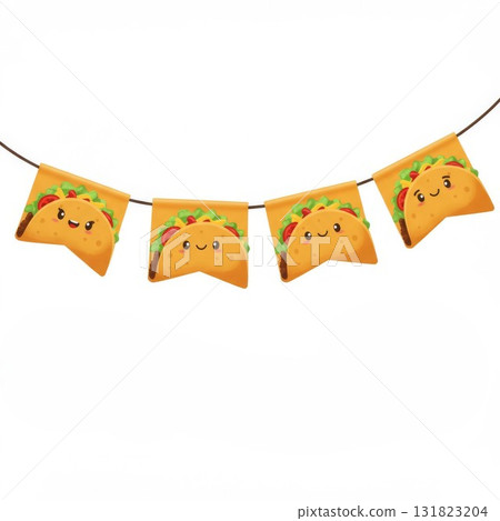 Cute Taco Bunting Party Decoration Cute Taco Bunting Party Decoration 131823204