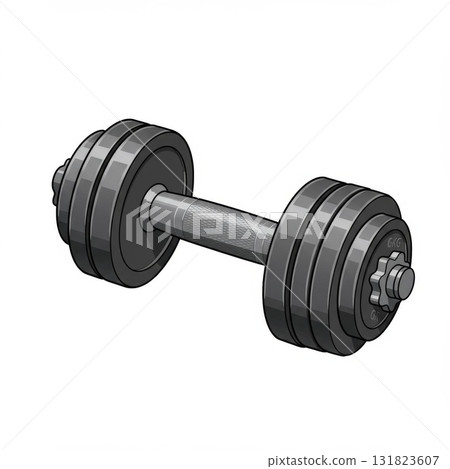 Black Metal Dumbbell Fitness Workout Exercise Black Metal Dumbbell Fitness Workout Exercise 131823607