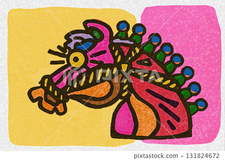 New Year's Card, Art, Colorful, No Greetings, 2026, Reiwa 8, Picasso-esque, Yellow Background New Year's Card, Art, Colorful, No Greetings, 2026, Reiwa 8, Picasso-esque, Yellow Background 131824672