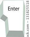 Illustration of the Enter key 131825518