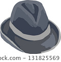 Gentleman's hat illustration 131825569