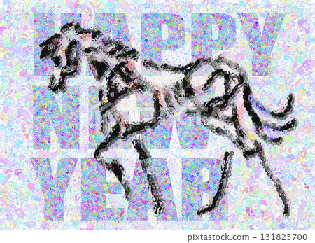 New Year's Card Art Words 2026 Reiwa 8 Horse Year of the Horse New Year's Card Art Words 2026 Reiwa 8 Horse Year of the Horse 131825700
