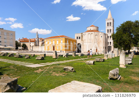 Zadar Roman Forum with St. Donatus Church, Croatia Zadar Roman Forum with St. Donatus Church, Croatia 131826970