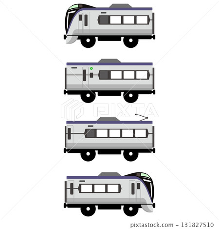 Toy-style E353 series train set of 4 cars (cars 12, 9, 7, and 4) Toy-style E353 series train set of 4 cars (cars 12, 9, 7, and 4) 131827510