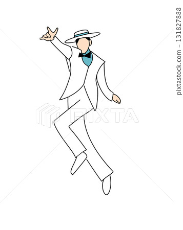 Male dancer wearing a hat 131827888