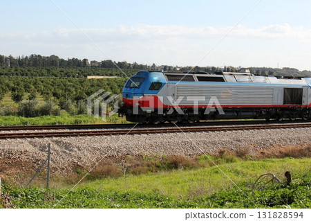 Close-up of the railway in Israel. Close-up of the railway in Israel. 131828594