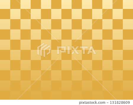 Japanese-style background material: gold checkered pattern gradation Japanese-style background material: gold checkered pattern gradation 131828609