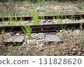 Close-up of the railway in Israel. 131828620