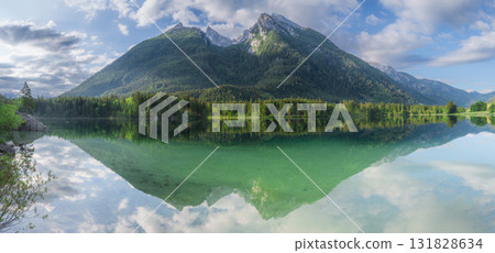 View of Hintersee lake in Berchtesgaden National Park Bavarian Alps, Germany View of Hintersee lake in Berchtesgaden National Park Bavarian Alps, Germany 131828634