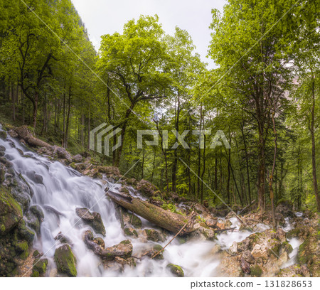 Rothbach Waterfall near Konigssee lake in Berchtesgaden National Park, Germany Rothbach Waterfall near Konigssee lake in Berchtesgaden National Park, Germany 131828653