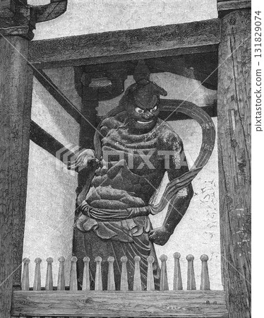 19世紀佛教研究-法隆寺金剛力士像插圖 19世紀佛教研究-法隆寺金剛力士像插圖 131829074