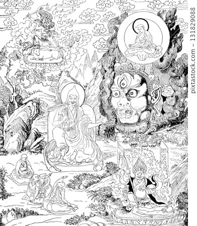 19th Century Buddhist Studies Illustrations Buddhist Paintings 19th Century Buddhist Studies Illustrations Buddhist Paintings 131829088