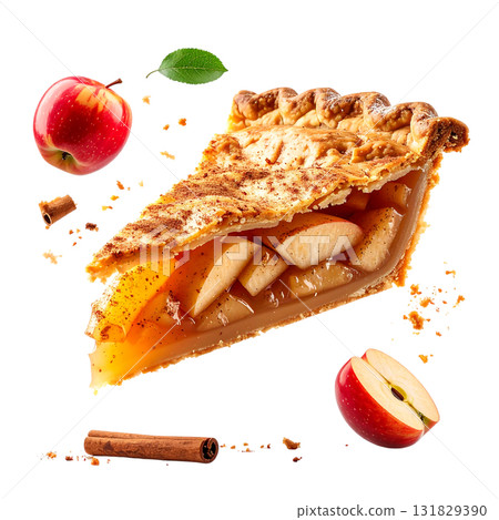 香噴噴的烤蘋果派 | 無背景,透明PNG 香噴噴的烤蘋果派 | 無背景,透明PNG 131829390