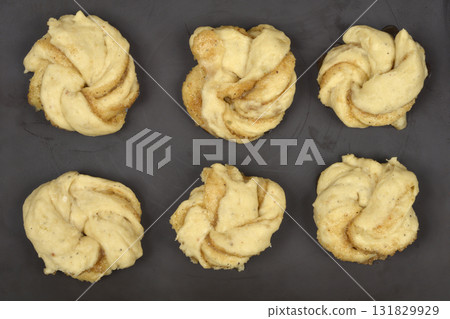 Unbaked Cardamom Rolls 131829929