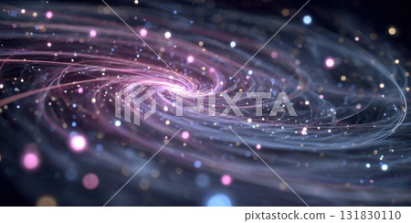 Abstract Swirling Lights and Particle Trails Abstract Swirling Lights and Particle Trails 131830110