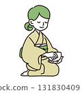 Woman tasting tea 131830409