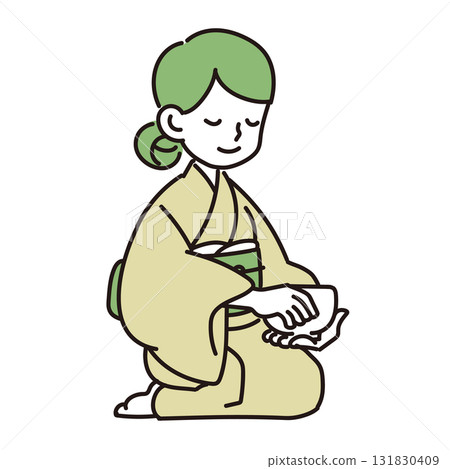 品茶的女人 131830409