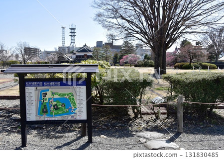 松本市：松本城二之丸宮遺址及松本城指南地圖 131830485