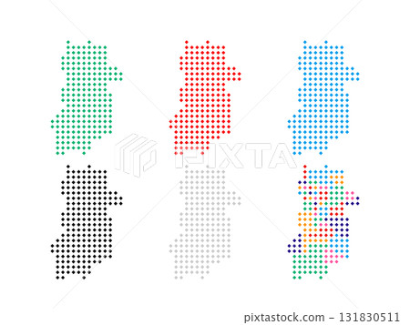 Pixel art map_Nara prefecture_Square dot-05 131830511