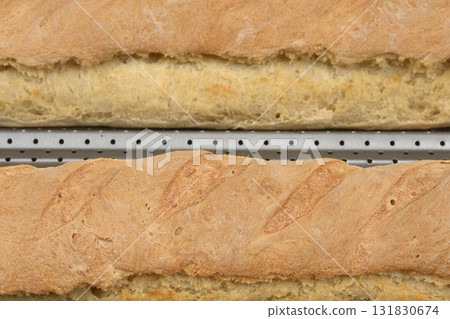 Baked Baguette Crust Texture Baked Baguette Crust Texture 131830674