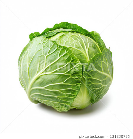 A fresh green cabbage vegetable agriculture product isolated on white background A fresh green cabbage vegetable agriculture product isolated on white background 131830755