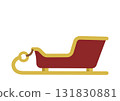 Christmas sleigh vector illustration 131830881