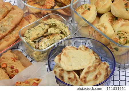 Assorted Savory Baked Goods Assorted Savory Baked Goods 131831631