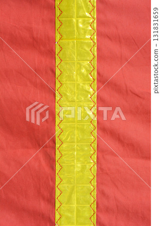 Red Fabric with Reflective Stripe Red Fabric with Reflective Stripe 131831659