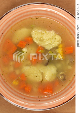 Hearty Chicken Dumpling Soup 131831803