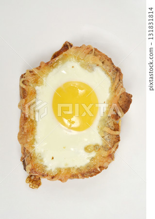 Egg In A Hole Toast 131831814