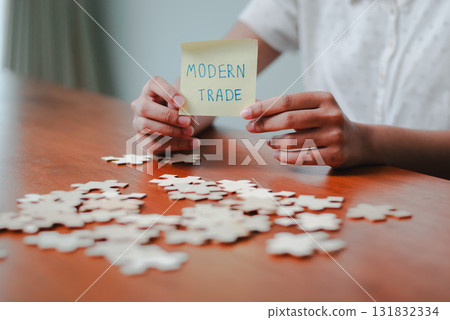 Exploring modern trade strategies for business growth office setting professional environment close-up view conceptual insights Exploring modern trade strategies for business growth office setting professional environment close-up view conceptual insights 131832334