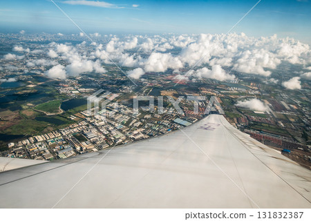 Aerial view of urban landscape cityscape travel clear sky high angle scenic beauty 131832387