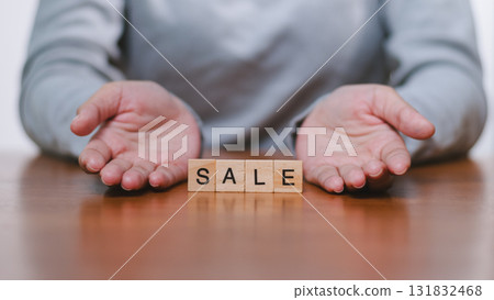 Promotional sale event retail store visual content indoor setting close-up viewpoint marketing strategy Promotional sale event retail store visual content indoor setting close-up viewpoint marketing strategy 131832468