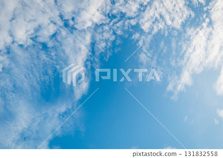Sky gazing expansive blue canopy overhead nature tranquil environment upward view Sky gazing expansive blue canopy overhead nature tranquil environment upward view 131832558