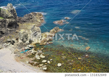 Cape Tappi in summer - View of the coast from the Tappizaki Stairway Promenade 131832849