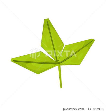 Illustration of Origami leaf Illustration of Origami leaf 131832916