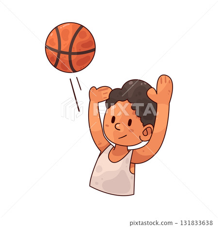 illustration of basketball player illustration of basketball player 131833638