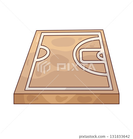 illustration of Basketball Court 131833642