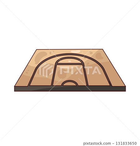 illustration of Basketball Court illustration of Basketball Court 131833650