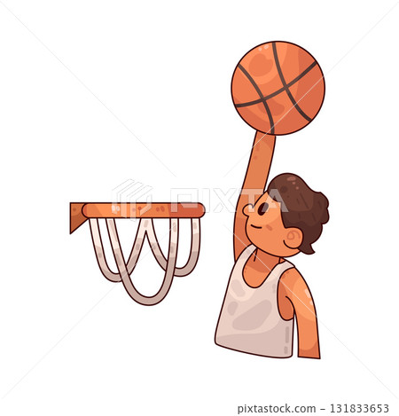 illustration of basketball player 131833653